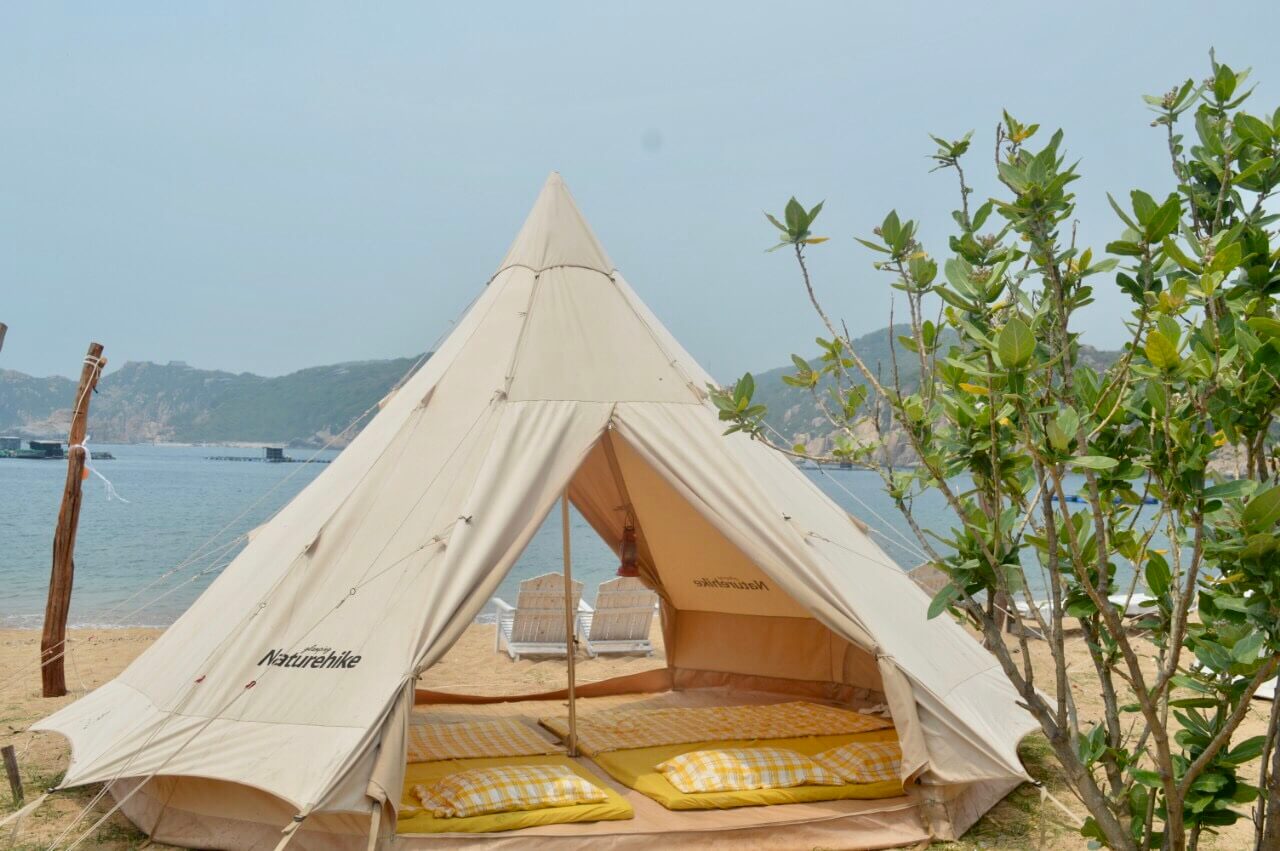 Glamping Tent Along Vinh Hy Beach