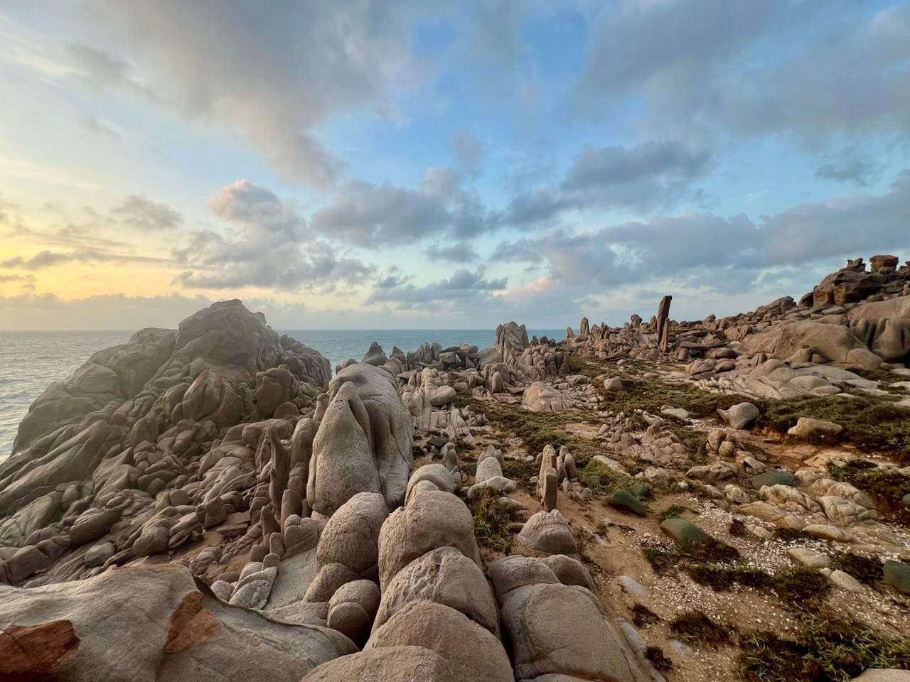 Rock Formations Next To The Ocean At Stone Park, Nui Chua National Park