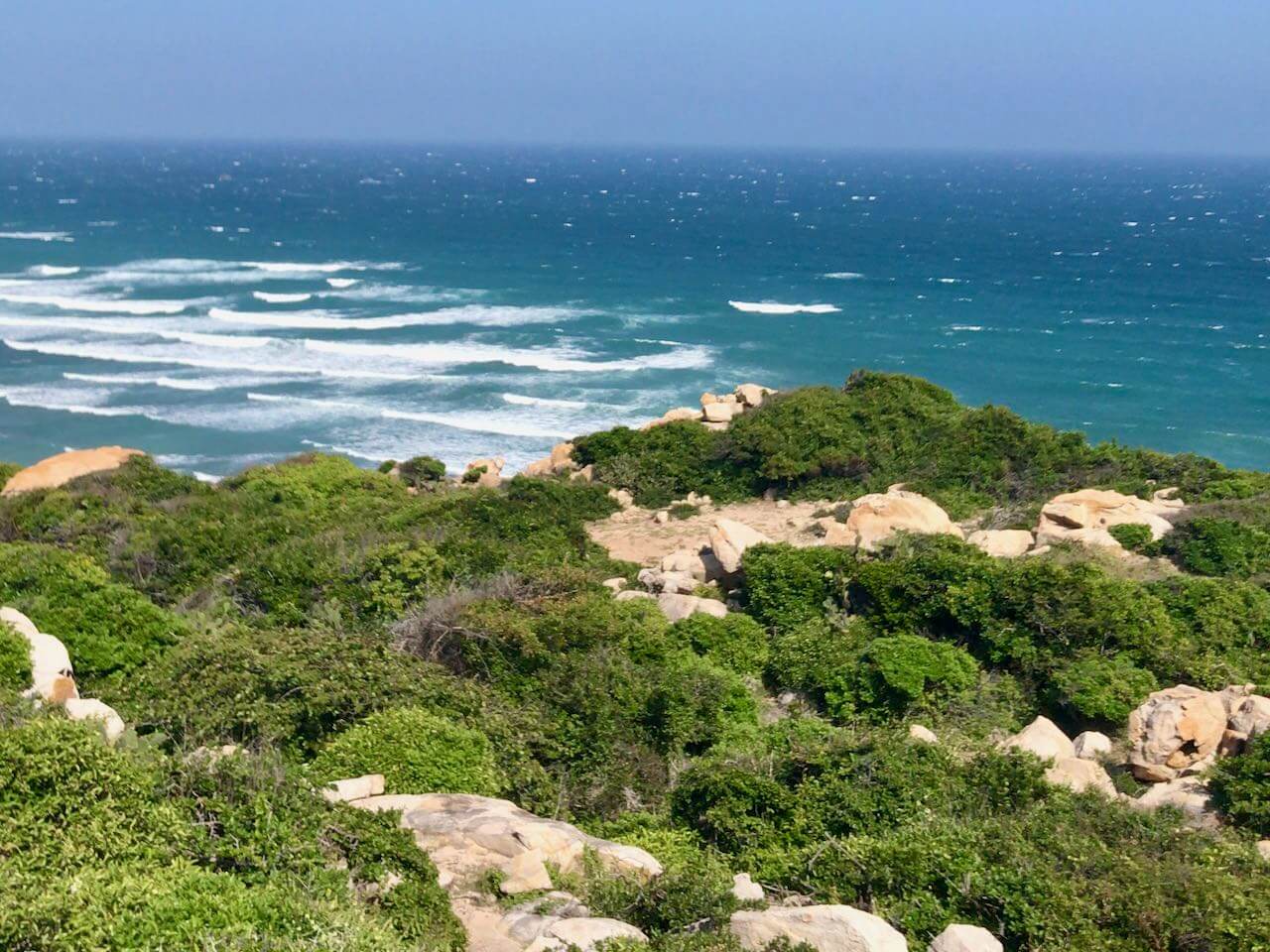 Stone Park Coast Line With Waves In The Ocean